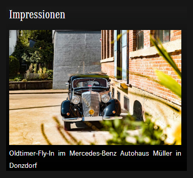 Oldtimer Daimler Benz Werkstatt in  Stuttgart